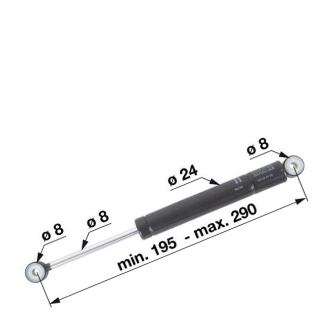 83190292 VERIN AMORTISSEUR GRAMMER 195 mm