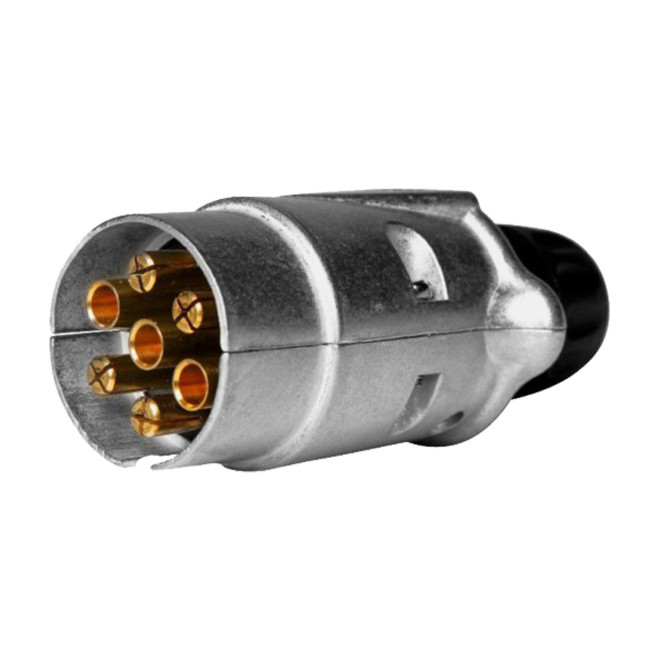 83601010 FICHE 7 POLES 12V ALU