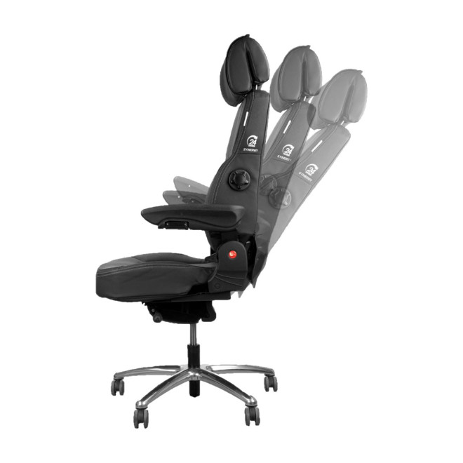 83900021 SIEGE BUREAU C8 SYNERGIE CUIR NOIR COTE